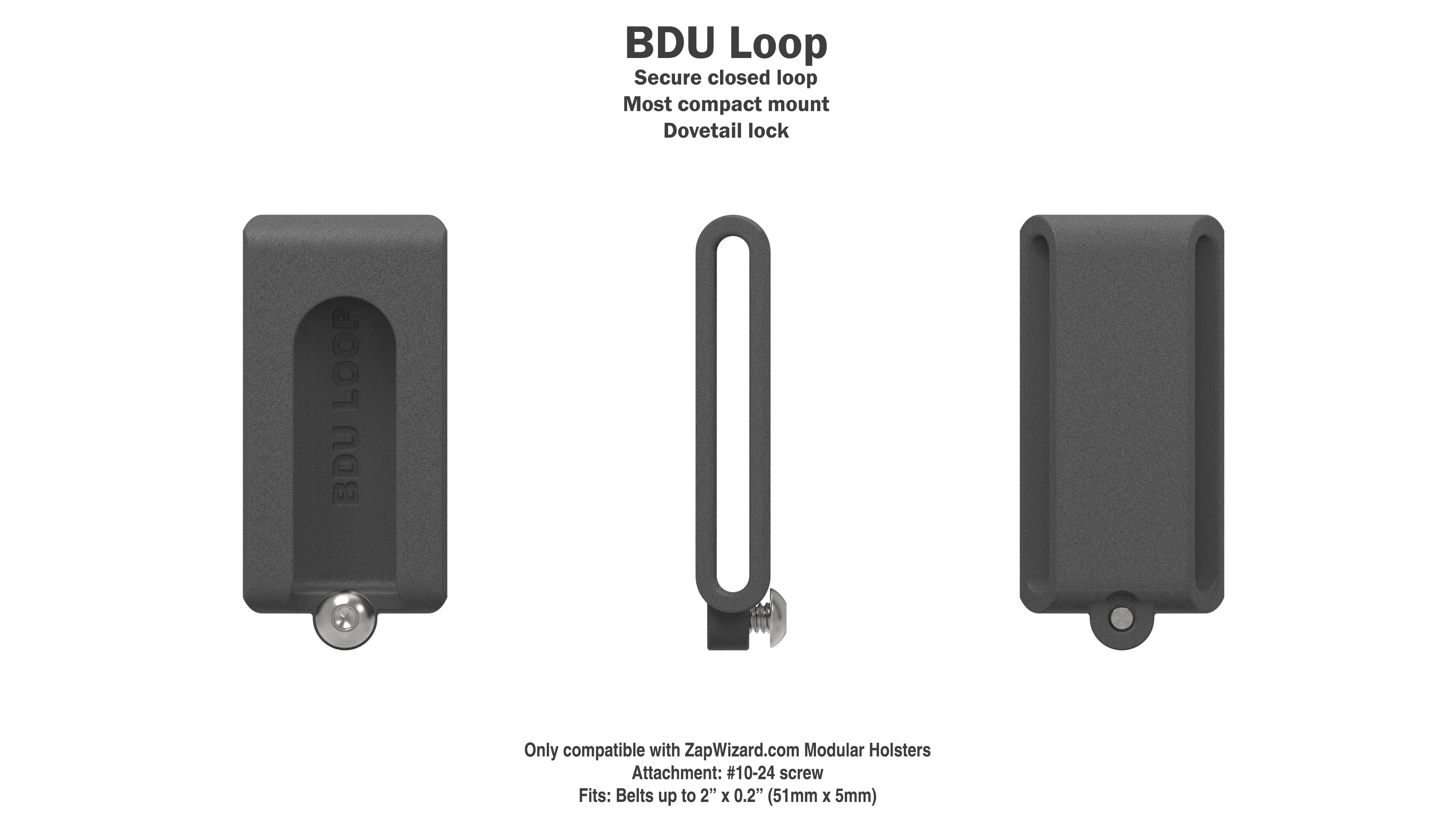 Custom Modular Belt Loop – ZapWizard Design