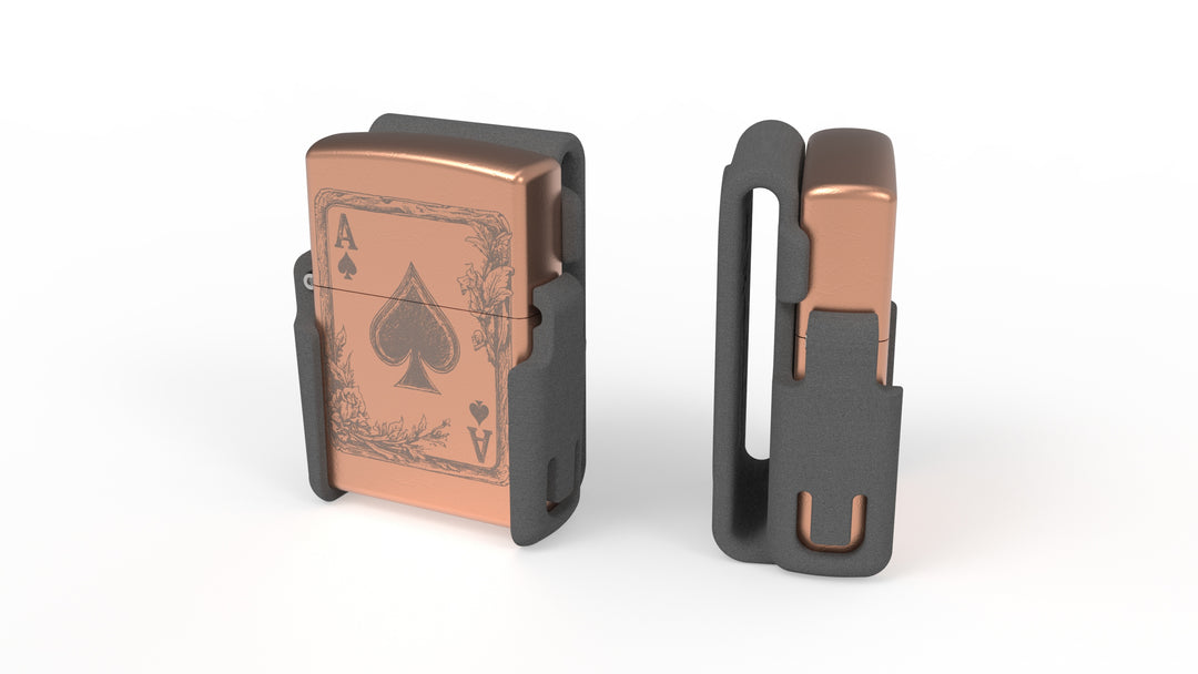 Belt Holster for Zippo Lighters ZapWizard Design Belt Holster for Zippo Lighters ZapWizard Design