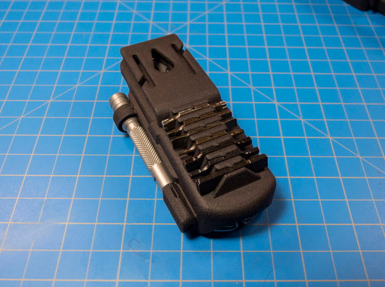 Holster, with Bit Grips, for FREE P2 3d printed Flat